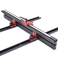 T-Track Stop De Aluminio Para Carpintería Herramienta De Trabajo Con Ranura Miter Faja Locator Chute Para DIY Mesas De Trabajo - details 0