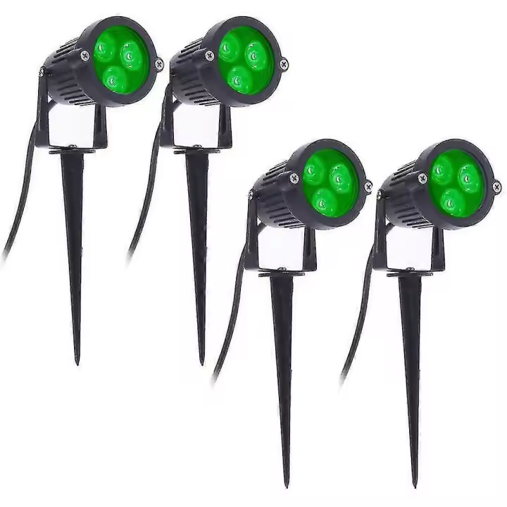 4 piezas Led luces de jardín 3W 220V proyector al aire libre con Spike Ip65 impermeable jardín paisaje Decoración - 1