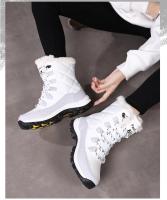 Botas De Tobillo Para Mujer Invierno Calor No Derrapante Negras Botas De Nieve Con Cordones Chaussures Femme Botines Mujer Planas - details 1