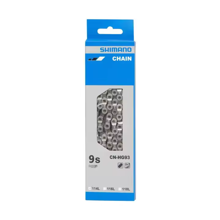 Cadena Shimano 9-Velocidades CN-HG93 - Construcción de Precisión - Mayor Durabilidad - 1