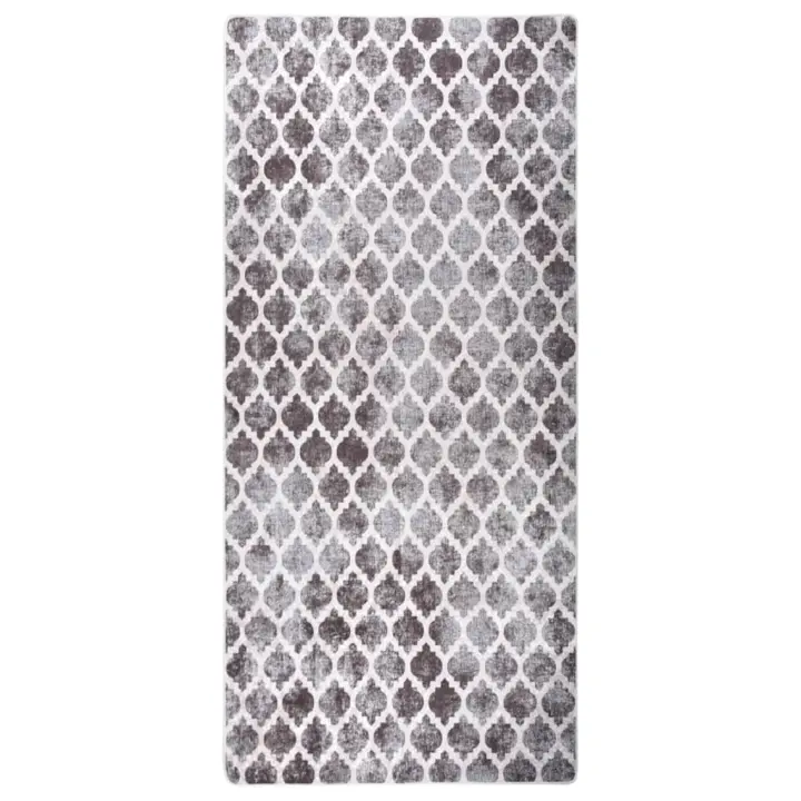 vidaXL Alfombra lavable patchwork antideslizante multicolor 80x300 cm - 1