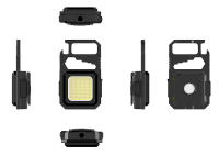 Linterna pequeña LED COB multifunción 8 en 1, 800 lúmenes, 550mAh, para caminar, acampar, portátil, Mini luz de trabajo de viaje exterior - details 18