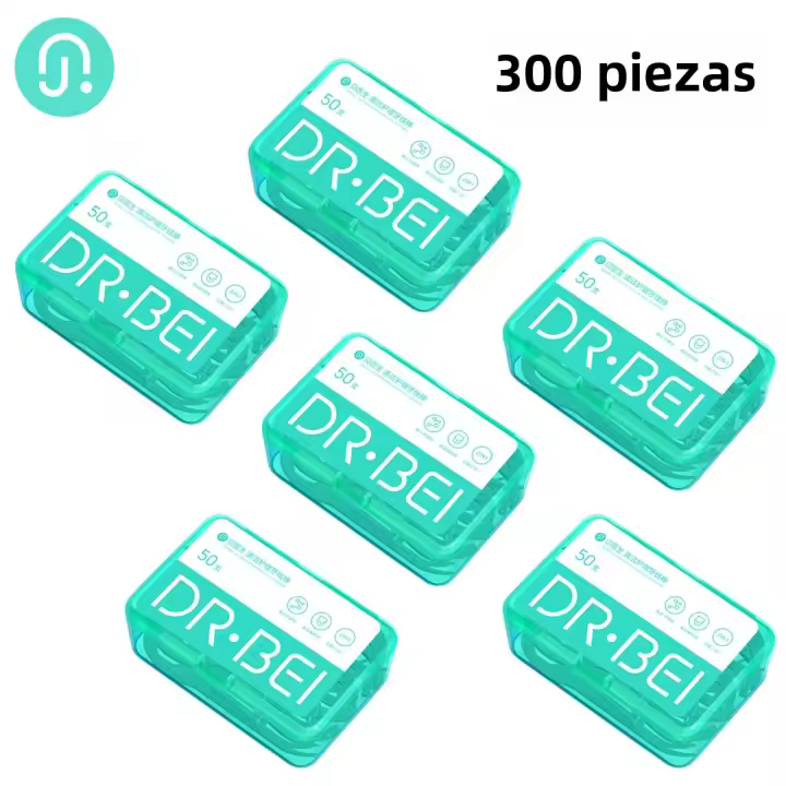 300pcs DR.BEI Floss Dental Profesional Diseño Ergonómico Plástico De Grado Alimenticio Para Limpieza De Dientes Para Adultos - 1