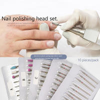 Juego De 10 Piezas De Cortadores De Uñas Para Manicura Con Diamante Y Cerámica Herramientas De Remoción De Uñas Para Máquina Eléctrica De Manicura - details 0