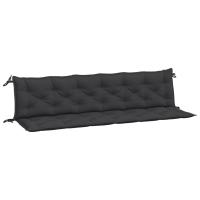 vidaXL Cojines de banco de jardín 2 uds tela Oxford 200x50x7 cm Color Antracita,  Gris,  Crema y mas Cojín Decorativo de Asiento Cojines de muebles de salon - details 11
