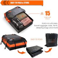 Bolsa de techo impermeable, portaequipajes superior with Alphabet antideslizante y Candado para equipamiento.Bolsa de equipamiento para Techo de Automóvil con Voltaje de 15 pies cúbicos, Bolsa imperable para Techo de Automóvil - details 1