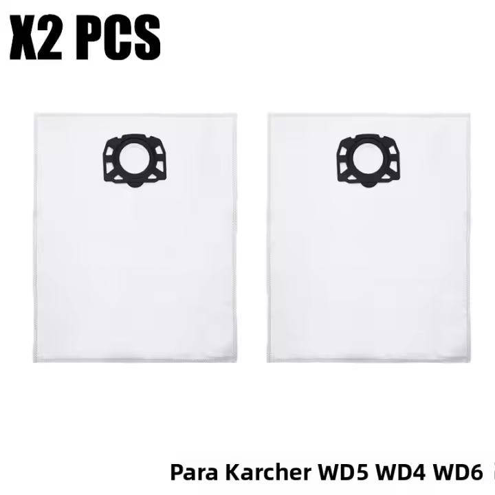 Bolsas De Repuesto Para Aspiradora Karcher 2.863-314.0 KFI 357 KA 40 MV4 MV5 MV6 WD2 plus WD3 WD3s WD4 WD5 SE4001 SE4002 Robot De Pulverización - 1