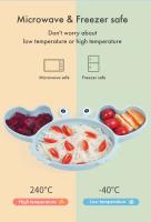 Om Home Juego de vajilla antideslizante para bebé, cuenco de silicona suave, plato, cuchara, tenedor, babero, juego de tazas, platos de alimentación para niños pequeños, 8 unids/set - details 3