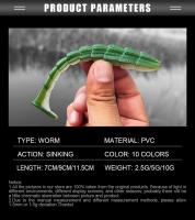 Arraigador De Pesca Spinpoler Breaker Soft Bait Lure Paddle Tail Stick Worm 7cm 9cm 11.5cm Insecto Salado Saltwater Swimbait Para Bass Pike Trout - details 5