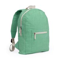 Mochila ecológica de acabado jaspeado unisex, dos bolsillos, algodón orgánico reciclado, asas acolchadas Le Côté Chic - details 4