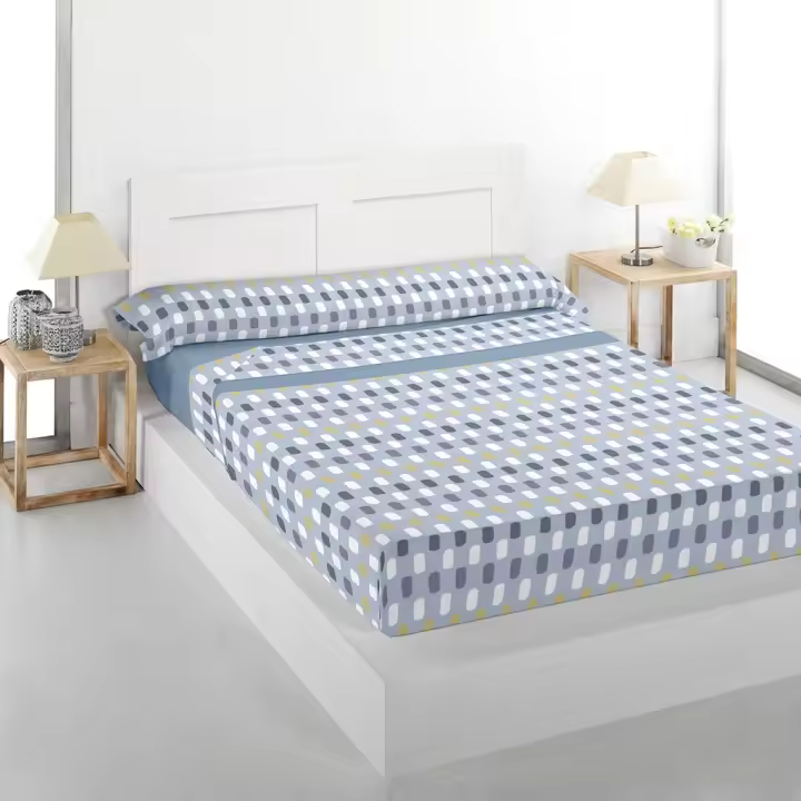 Juego Sabanas Coralina TROVADOR Briks Azul - 1