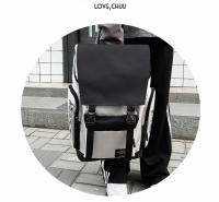 Mochila para estudiantes de niños y niñas, estilo coreano, moderna y de moda, mochila de viaje de ocio al aire libre de gran capacidad. - details 11