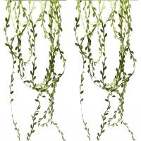 Vine De Hojas Verdes Artificiales De Seda De 10 Metros Para Decoración De Boda Y Manualidades 2 Piezas Flores Falsas Guirnalda Para Adornos Del Hogar - details 16
