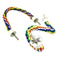 Juguete Para Pájaros Colgante De Colorido Cordón Para Cages De Periquito Y Cacatúa Accesorios De Juguete De Algodón Puro Para Mascotas - details 5