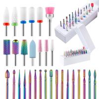 30Pcs Bits De Uñas Para Broca De Uñas Cerámica Diamante Cutícula Efile Carburo Eliminador Para Manicura Y Pedicura De Acrílico Gel En Salón O Hogar - details 6