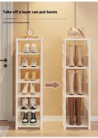 Estante De Zapatos Plegable Multicapa Ahorra Espacio Forma Delgada Para Guardar Zapatillas En Rincón O Puerta Gran Capacidad Soporte Para Zapatos - details 7