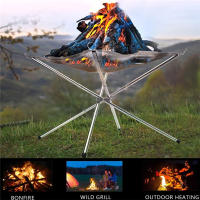 Pit De Fuego Portátil Para Exteriores Grill De Acero Inoxidable Plegable Con Malla Soporte Para Leña Plancha Collapsing Heat Multi-purpose - details 1