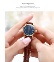 Reloj De Cuarzo Clásico Para Hombre OLEVS Con Correa De Cuero Marrón Y Fechador Resistente Al Agua Dial Digital Estilo De Negocios - details 17
