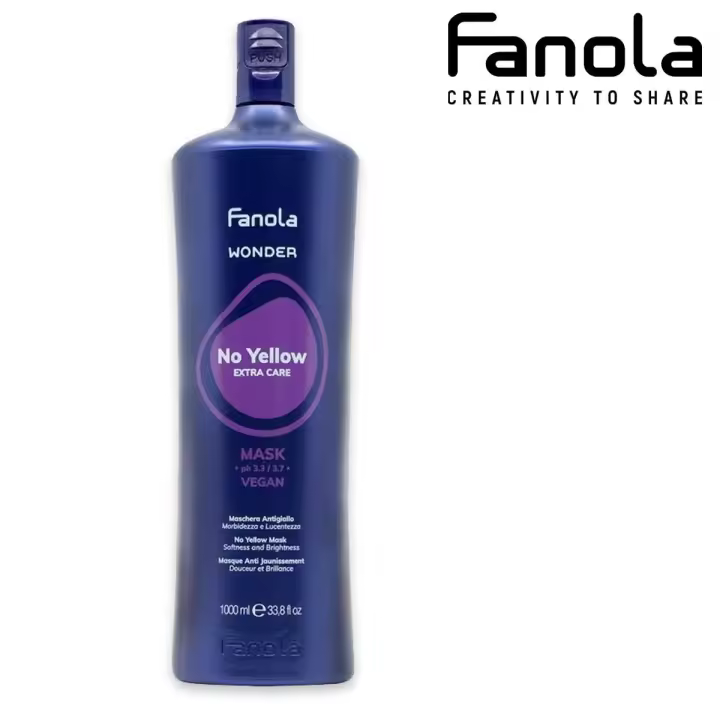 Fanola Wonder Mask No Yellow, Mascarilla Anti-Amarilleo 1000ml - 1