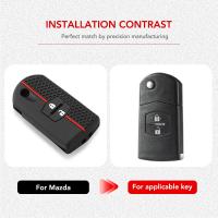 Funda De Llave De Silicona Para Mazda Demio 2 3 5 6 M3 M5 M6 CX-5 CX7 CX9 RX8 MX5 MPV Protector De Caja De Llave Sin Llave - details 2
