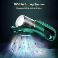 Aspirador portátil para Cama de coche, eliminador de ácoches domésticos, succión UV, inteligente, Pequeño, verde oscuro - details 1
