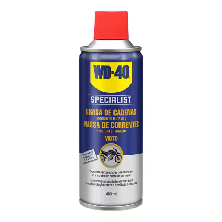 Grasa de Cadenas WD40 400ml - Lubricación Duradera - Protección Contra la Corrosión - 1