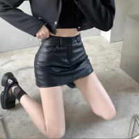 Shorts De Cuero PU Para Mujer Cintura Alta Moda Verano Pantalones Cortos De Encaje Con Bolsillos Comodidad A-Line Longitud De Rodilla - details 11