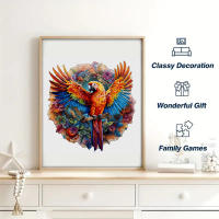 Puzzle De Madera De Colibrí Bonito Decoración Perfecta Para El Hogar Y Regalos De Vacaciones Puzzle Creativo Para Adultos Y Niños - details 1