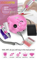 Set De Manicura Eléctrica Profesional 35000RPM Máquina De Taladro Para Uñas Con Polirreparador Portátil Para Salón De Belleza - details 11