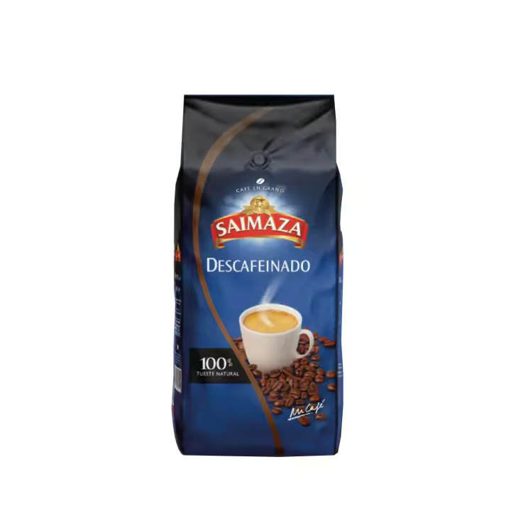 Saimaza - Descafeinado Café de Grano Tostado 100% Natural  Bolsa 500gr - 1
