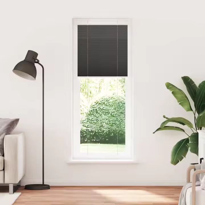 Estor Plisado negro 70x200 cm Tela Ancho 69,4 cm Poliéster - 1