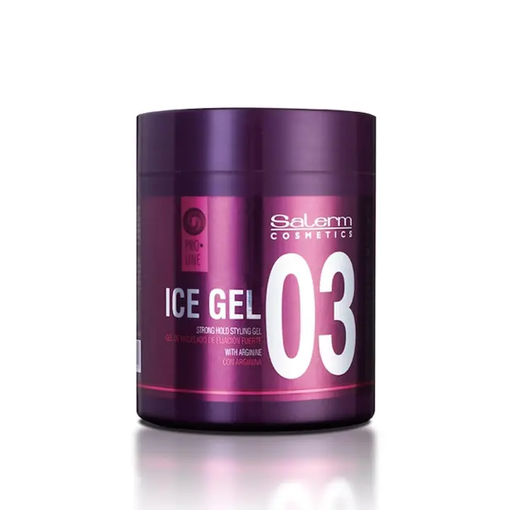 SALERM  COSMETICS   ICE GEL GEL DE MODELADO DE FIJACION FUERTE 500ML - 1