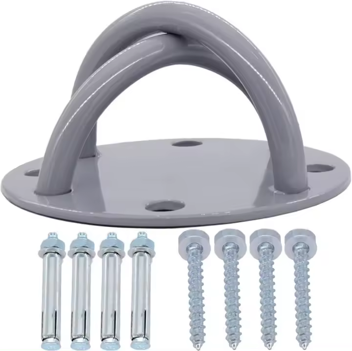 Soporte de montaje en techo para Gimnasio y Hogar, Correa de suspensión, anclaje para anillos Olímpico, entrenamiento Físico, yoga, columpio, Cuerdas de Batalla, Banda de Resistencia y B - 1