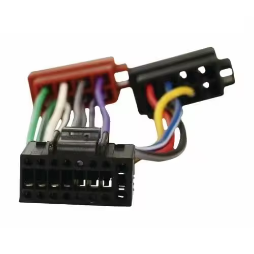 CABLEPELADO Cable de Audio ISO Compatible con Kenwood 0.15 M Negro - 1