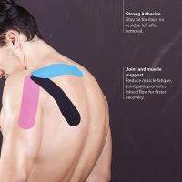 Cinta De Kinesiología Pre-Cortada WorthWhile 5cm*5m Alivio Del Dolor Muscular Protector De Rodilla Elasticidad Para Deportes Y Recuperación Fitness - details 5