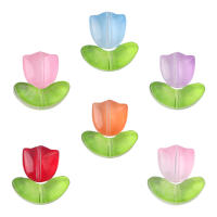25 Sets De Polvo De Gel Para Manualidades Perlas De Tulipán De Vidrio Gradiente Material Para Hacer Pulseras Collares Accesorios Y Peinados DIY - details 2