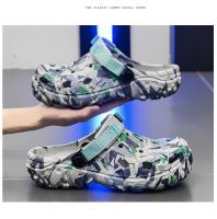 Nuevos Sandalias De Verano Para Hombres 2024 Zapatillas De Jardín Al Aire Libre Clogs Casual Moda Lujo Zapatos Cómodos Para El Hogar Tallas 40-47 - details 10