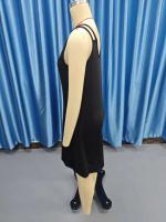 Vestido De Verano Con Cuello En V Y Cintura Alta Ajustado Sin Mangas Para Mujer Estilo Europeo Y Americano Amazon - details 5