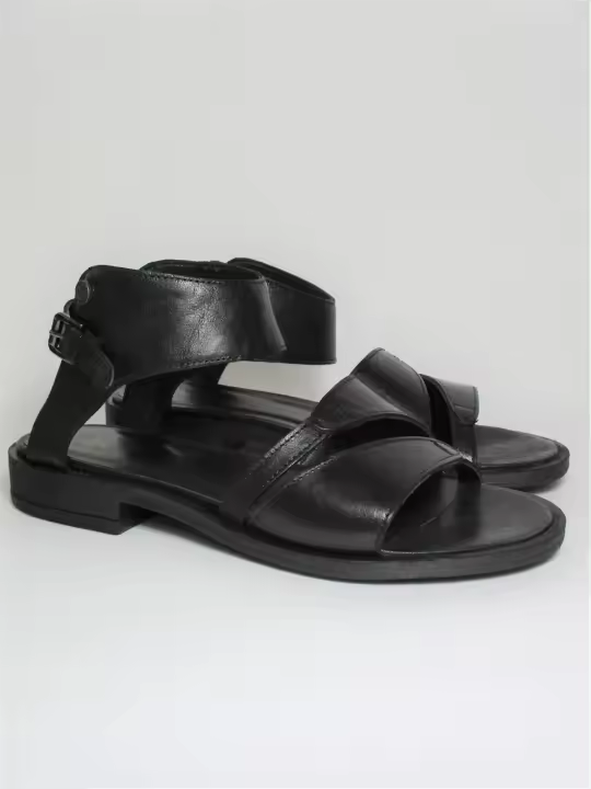 Sandalia Piel Mujer Oxs Julia 1058 Negro - 1