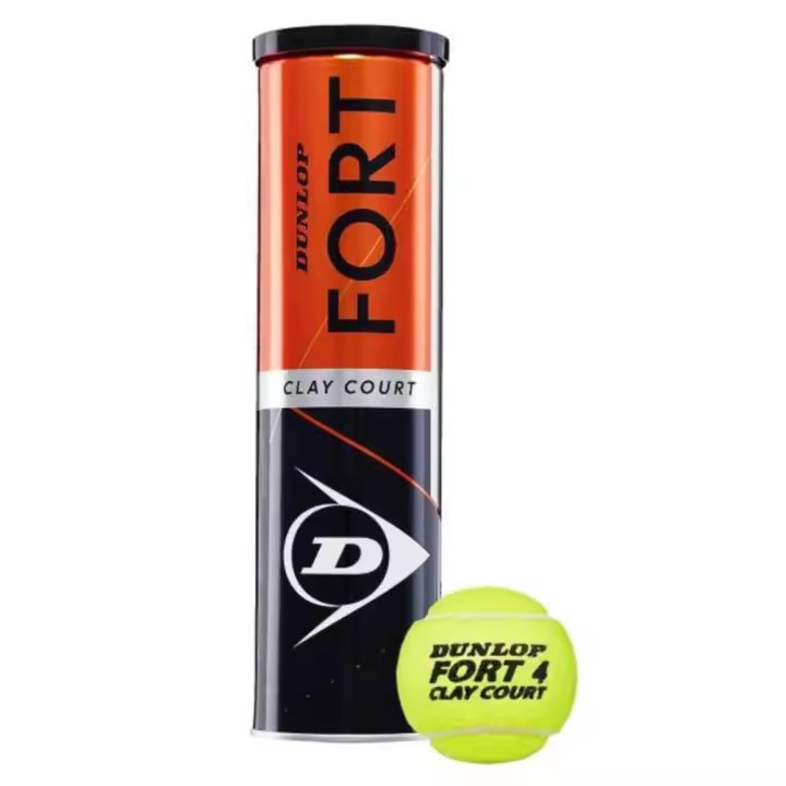 Pelotas Tenis Dunlop FORT CLAY COURT 1 Bote de 4 Pelotas - 1