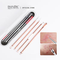 IMAGIC Set De 4 Piezas De Agujas De Acero Inoxidable Para Eliminación De Quistes Y Puntos Negros Limpieza De Poros Herramienta De Cuidado De La Piel Para El Rostro - details 0