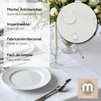 Mantel Petit Vichy , teflon confeccionado , antimachas y resistente al agua, decorativo para comedor o cocina, varios colores y tamaños - details 3