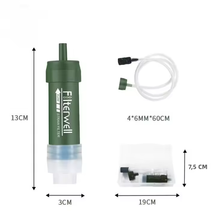 Filtro De Agua Portátil Para Camping Y Emergencias Bolsa De Agua Con Filtro De Carbono TUP Mini Para Exterior Y Supervivencia - 1
