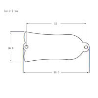 Cubierta De Truss Rod Para Guitarra Eléctrica Gibson SG LP Con 2 Agujeros Y 3 Ply Material PVC Negro Accesorio Musical Para Instrumentos Stringed - details 5