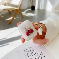 Estuche Retro Lindo Beige Con Ceréus Para Apple AirPods 1 2 3ra Generación Estuche Para AirPods pro Con Lanyard De Oso Y Ceréus Lujo - details 3