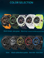 Reloj De Pulsera Militar Deportivo Para Hombre SANDA 3133 G Style 50M a Prueba De Agua Resistente Al Shock Con Cuarzo Digital Y Luz LED - details 6