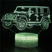 Lámpara De Noche LED 3D Anime Supra Coche Camión Cambio De Color Luz De Ambiente Para Decoración Del Hogar Regalos De Cumpleaños - details 8