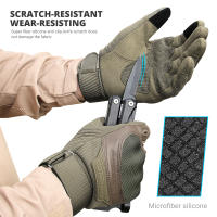Guantes De Moto Tácticos Militares Para Toque De Pantalla Unisex Protección En Verano Para Pesca Senderismo Y Motocicleta - details 4