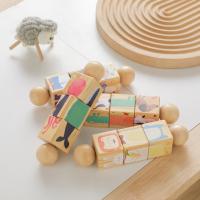 Juguete Educativo De Madera Para Bebés 1pc Campana De Mano Montessori Desarrolla La Habilidad Manual Juguete Clásico Educativo Para Niños Con Puzzle De Animal - details 2