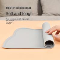 Alfombrilla Para Comer De Gatos Y Perros Con Borde Elevado Silicone Delgada Impermeable Placemat Para Mascotas Material De Goma - details 6
